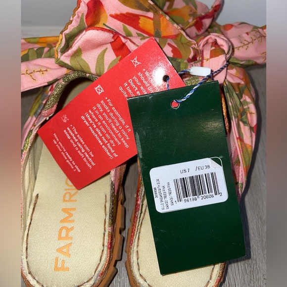 FARM RIO Mango Trees Mule Sneaker With Bow Size US 7 NWT - Picture 8 of 8